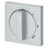 Cover plate with legend Symbol "0-1-2-3" for Level switch, Turn button aluminium silver - Platform 63
