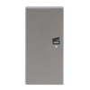 Rocker Symbol "scene" with Small Transparent Calotte 2gang stainless steel - Pure Stainless Steel