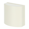 Cover plate 50x50 mm with Hinged Lid for data connection housing ivory white - Platform 63