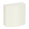 Cover plate 50x50 mm with Hinged Lid for data connection housing ivory white - Platform 63