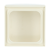 Cover plate 50x50 mm with Hinged Lid for data connection housing ivory white - Platform 63