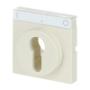 Cover plate with legend Symbol "arrows" or "0 - 1" for Venetian blind, Key ivory white - Platform 63