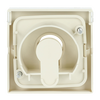 Cover plate with legend Symbol "arrows" or "0 - 1" for Venetian blind, Key ivory white - Platform 63