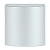 Cover plate 50x50 mm with Hinged Lid for data connection housing aluminium silver - Platform 63