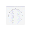 Cover plate with legend Symbol "1-2-3" for Level switch, Turn button studio white matt - Platform 63