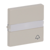 Rocker with labelling field and legend Symbol "bell" for Switch/push button, Single rocker ivory white - Platform 63