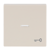 Rocker with legend Symbol "key" with Small Transparent Calotte for Switch/push button, Single rocker ivory white - Platform 63