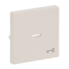 Rocker with legend Symbol "key" with Small Transparent Calotte for Switch/push button, Single rocker ivory white - Platform 63