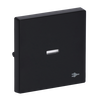 Rocker with legend Symbol "Socket" with Small Transparent Calotte for Switch/push button, Single rocker anthracite - Platform 63