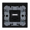 Rocker with legend Symbol "Socket" with Small Transparent Calotte for Switch/push button, Single rocker anthracite - Platform 63