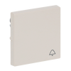 Rocker with legend Symbol "bell" for Switch/push button, Single rocker ivory white - Platform 63