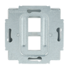 Cover plate Keystone 2 gang aluminium silver - Platform 63