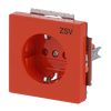 SCHUKO® Socket insert with legend ZSV orange - Platform 63