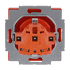 SCHUKO® Socket insert with legend ZSV orange - Platform 63