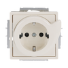 Busch-Service-Socket SCHUKO® socket insert Safety Shutter ivory white - Platform 63