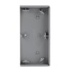 Rocker Symbol "scene" with Small Transparent Calotte 2gang aluminium silver - Platform 63