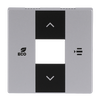 User Operation Symbols "up, down, ECO, menu" 1gang aluminium silver - Platform 63