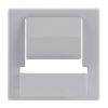 Cover plate PowerDock 1 gang aluminium silver - Platform 63