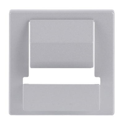 Cover plate PowerDock 1 gang aluminium silver - Platform 63
