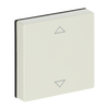 Busch-Jalousiecontrol® II Control element with legend Symbol "arrows" for Venetian blind Single rocker ivory white - Platform 63