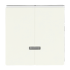 Control Element for Dimmer Two-part button with Neon lamp ivory white - Platform 63