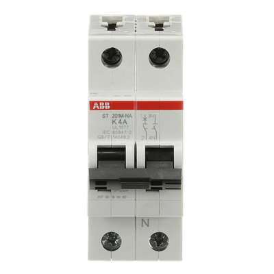 Miniature Circuit Breaker - ST200M - 1P+N - 4 A - K