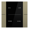 YUB/U2.0.1-AG Control Element, 2/4-fold, Antique Gold, FM