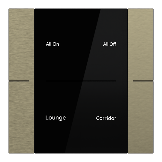 YUB/U2.0.1-AG Control Element, 2/4-fold, Antique Gold, FM – Image 2 of 3