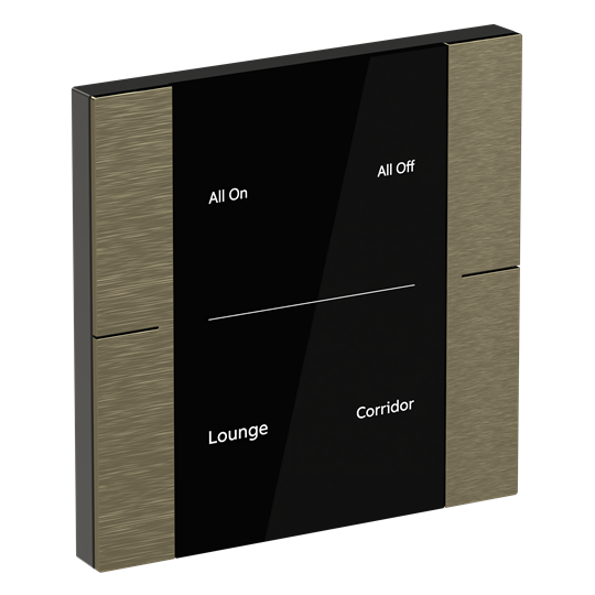 YUB/U2.0.1-AG Control Element, 2/4-fold, Antique Gold, FM