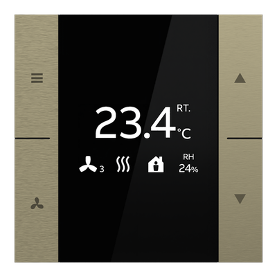 YUBR/U0.0.1-AG Room Temperature Controller, Antique Gold, FM