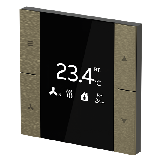 YUBR/U0.0.1-AG Room Temperature Controller, Antique Gold, FM – Image 3 of 3