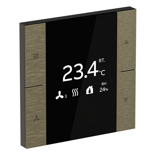 YUBR/U0.0.1-AG Room Temperature Controller, Antique Gold, FM – Image 2 of 3