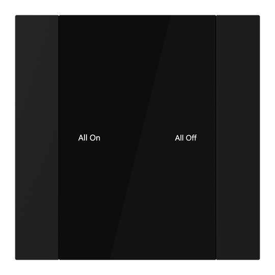 YUB/U1.0.1-201 Control Element, 1/2-fold, Matt Black, FM – Image 2 of 3