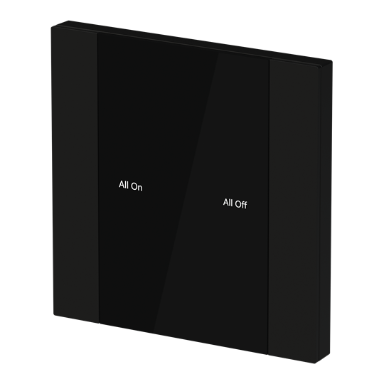 YUB/U1.0.1-201 Control Element, 1/2-fold, Matt Black, FM – Image 3 of 3