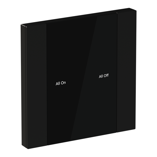 YUB/U1.0.1-201 Control Element, 1/2-fold, Matt Black, FM