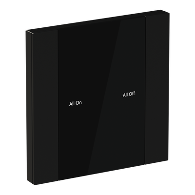 YUB/U1.0.1-201 Control Element, 1/2-fold, Matt Black, FM