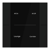 YUB/U2.0.1-201 Control Element, 2/4-fold, Matt Black, FM