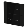 YUB/U2.0.1-201 Control Element, 2/4-fold, Matt Black, FM