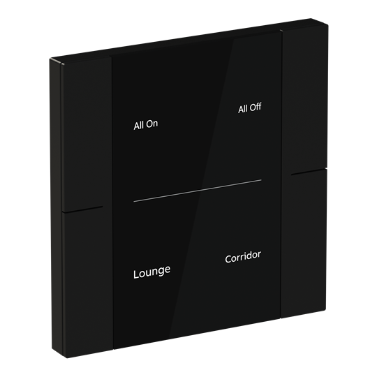 YUB/U2.0.1-201 Control Element, 2/4-fold, Matt Black, FM – Image 2 of 3