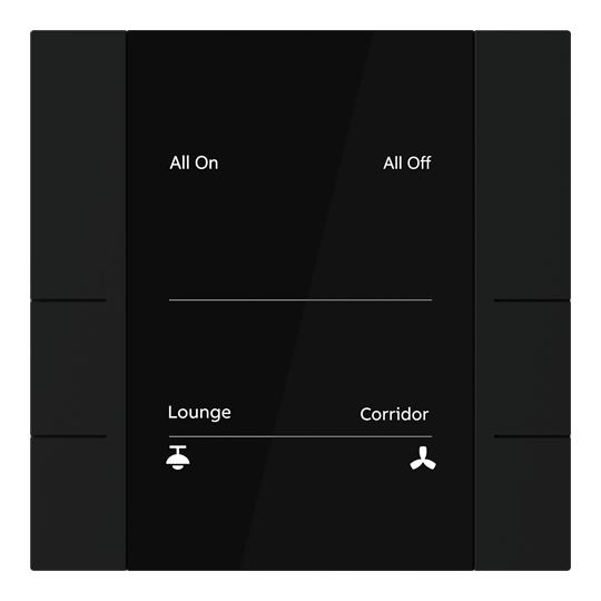 YUB/U3.0.1-201 Control Element, 3/6-fold, Matt Black, FM – Image 2 of 3
