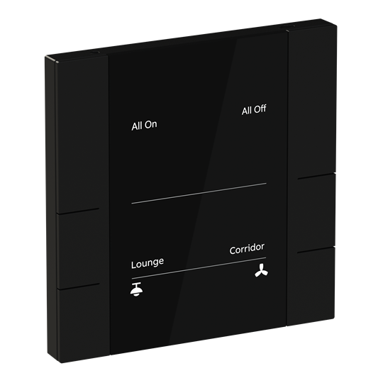 YUB/U3.0.1-201 Control Element, 3/6-fold, Matt Black, FM