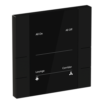 YUB/U3.0.1-201 Control Element, 3/6-fold, Matt Black, FM