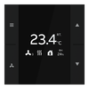 YUBR/U0.0.1-201 Room Temperature Controller, Matt Black, FM