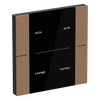 YUB/U2.0.1-MB Control Element, 2/4-fold, Mocha Brown, FM