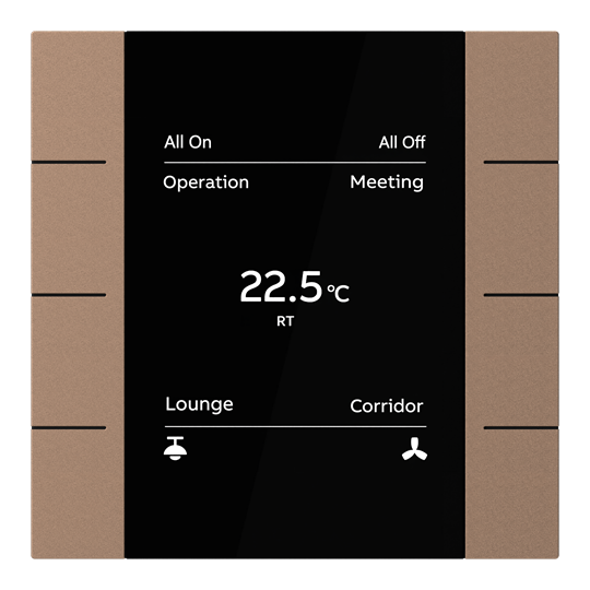 YUB/U4.0.1-MB Control Element, 4/8-fold, Mocha Brown, FM – Image 2 of 3