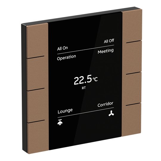 YUB/U4.0.1-MB Control Element, 4/8-fold, Mocha Brown, FM