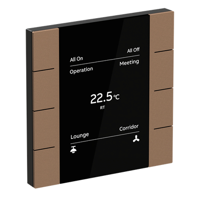 YUB/U4.0.1-MB Control Element, 4/8-fold, Mocha Brown, FM