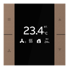 YUBR/U0.0.1-MB Room Temperature Controller, Mocha Brown, FM