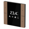 YUBR/U0.0.1-MB Room Temperature Controller, Mocha Brown, FM