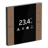 YUBR/U0.0.1-MB Room Temperature Controller, Mocha Brown, FM